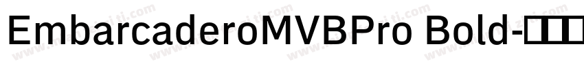 EmbarcaderoMVBPro Bold字体转换
